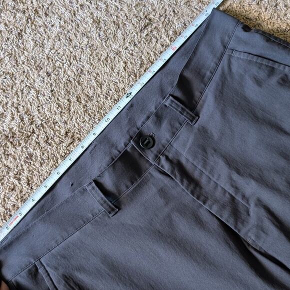 Lululemon ABC Classic-Fit Trouser Gray High Waist Chino Cropped Pants, size 38 - Picture 5 of 7